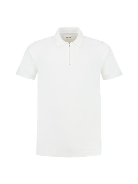 Pure Path Pure Path Halfzip Knitwear Polo - off white