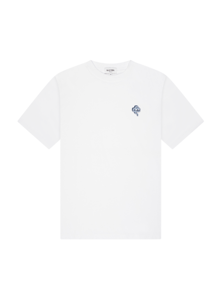 Quotrell Florence T-Shirt - White/Light Blue