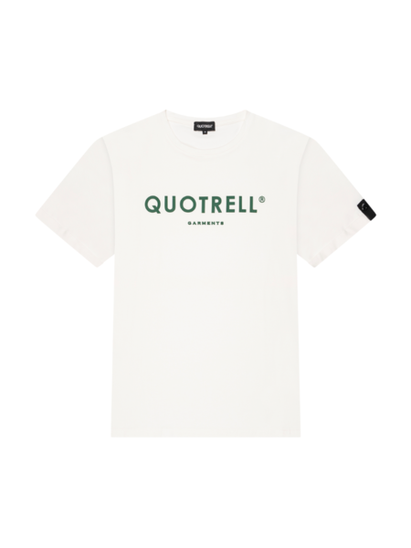 Quotrell Basic Garments T-Shirt - Off White/Green