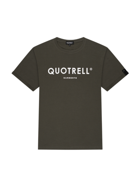 Quotrell Basic Garments T-Shirt - Army/White