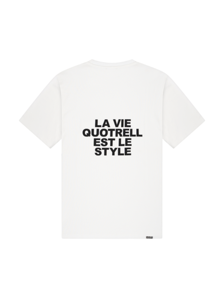 Quotrell La Vie T-Shirt - White/Black