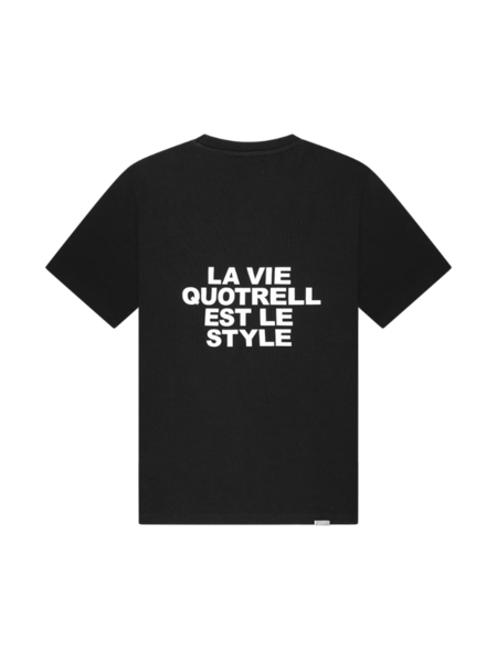 Quotrell La Vie T-Shirt - Black/White