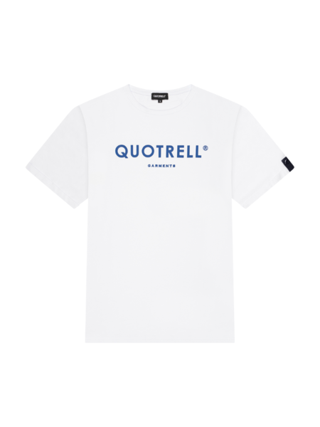 Quotrell Quotrell Basic Garments T-Shirt - White/Cobalt - Quotrell Basic Garments T-Shirt - White/Cobalt