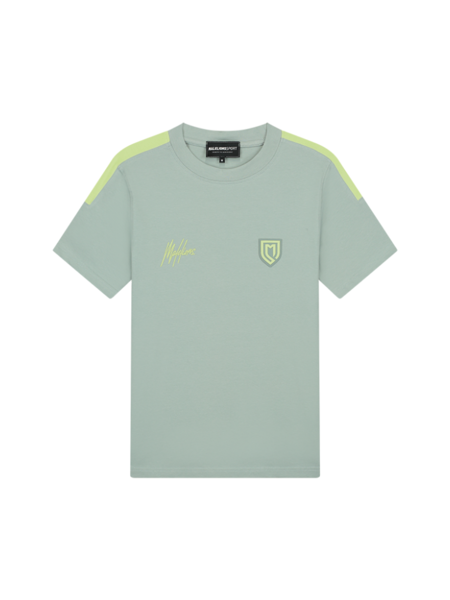 Malelions Malelions Sport Fielder T-Shirt - Grey/Lime