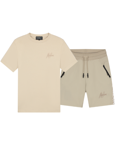 Malelions Sport React Tape Combi-set - Beige/Dark Beige