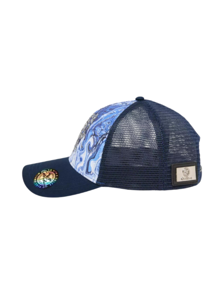 Carlo Colucci Carlo Colucci  Allover Print Truckercap - Navy