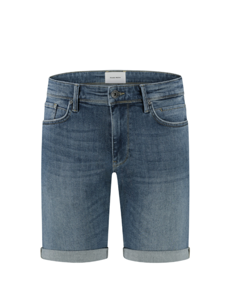 Pure Path Pure Path The Steve Skinny Fit Shorts - Denim Dark Blue