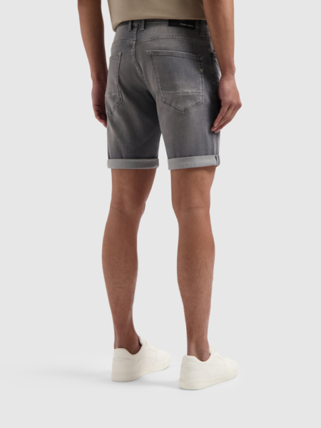 Pure Path Pure Path The Steve Skinny Fit Shorts - Denim Mid Grey