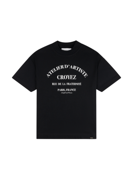 Croyez Oversized Atelier T-Shirt - Black/White