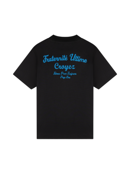 Croyez Fraternité T-Shirt - Vintage Black/Royal Blue