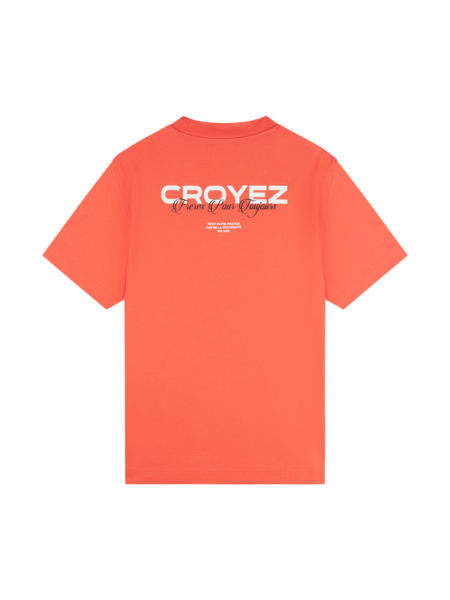 Croyez Croyez Freres T-Shirt - Coral/White