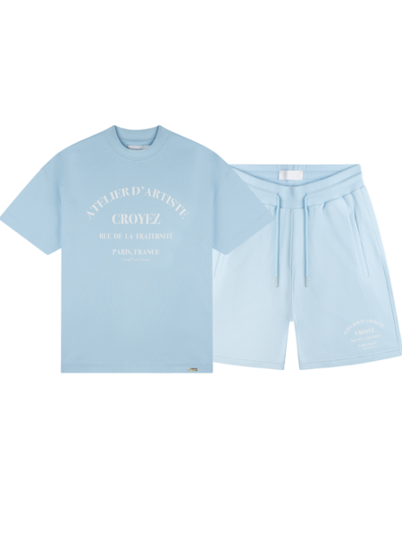 Croyez Atelier Combi-set - Light Blue/White