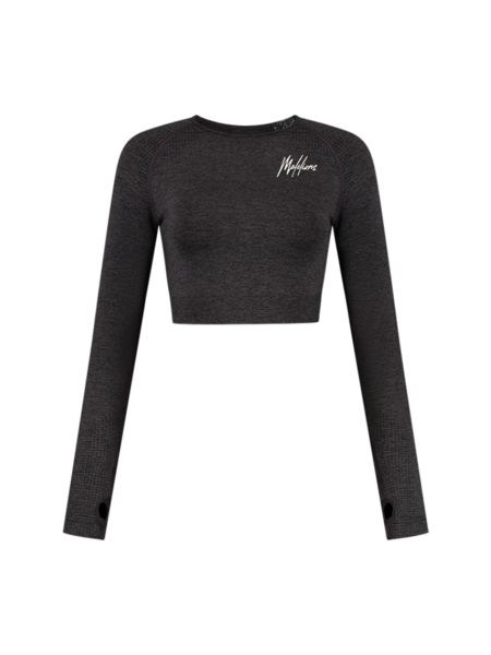 Malelions Malelions Women Sport Seamless Crop Top - Black