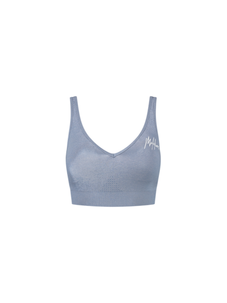 Malelions Women Sport Seamless Bra - Blue