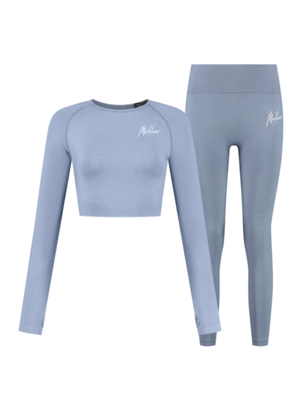 Malelions Women Sport Seamless Combi set - Blue