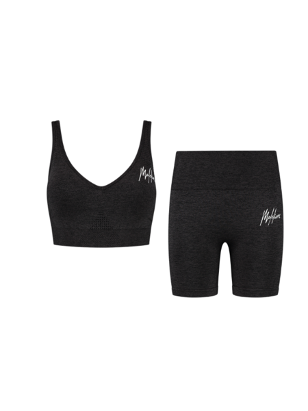 Malelions Women Sport Seamless Short Combi set - Black