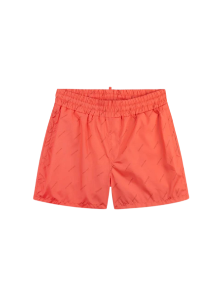 Croyez Allover Swim Shorts - Coral