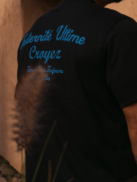 Croyez Croyez Fraternité T-Shirt - Vintage Black/Royal Blue