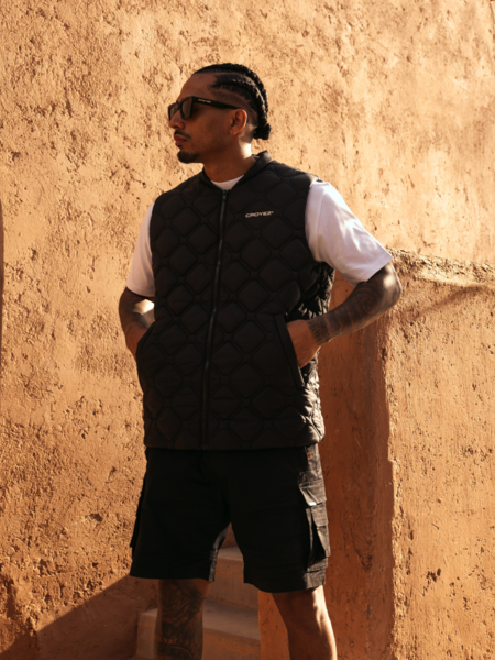 Croyez Croyez Quilted Vest - Vintage Black