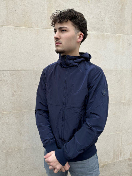 Airforce Airforce Waxed Crincle Jacket - Indigo Blue