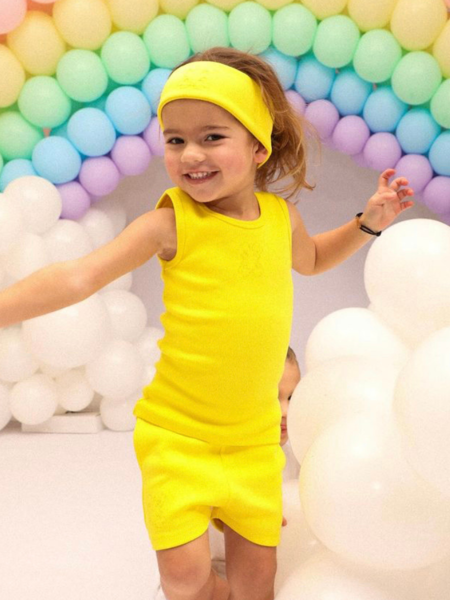 Reinders Reinders Kids Tank Top Long - Lemon Yellow