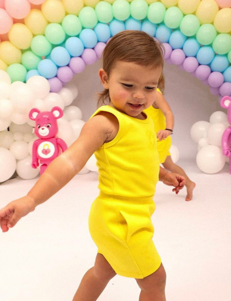Reinders Reinders Kids Tank Short Lemon Yellow