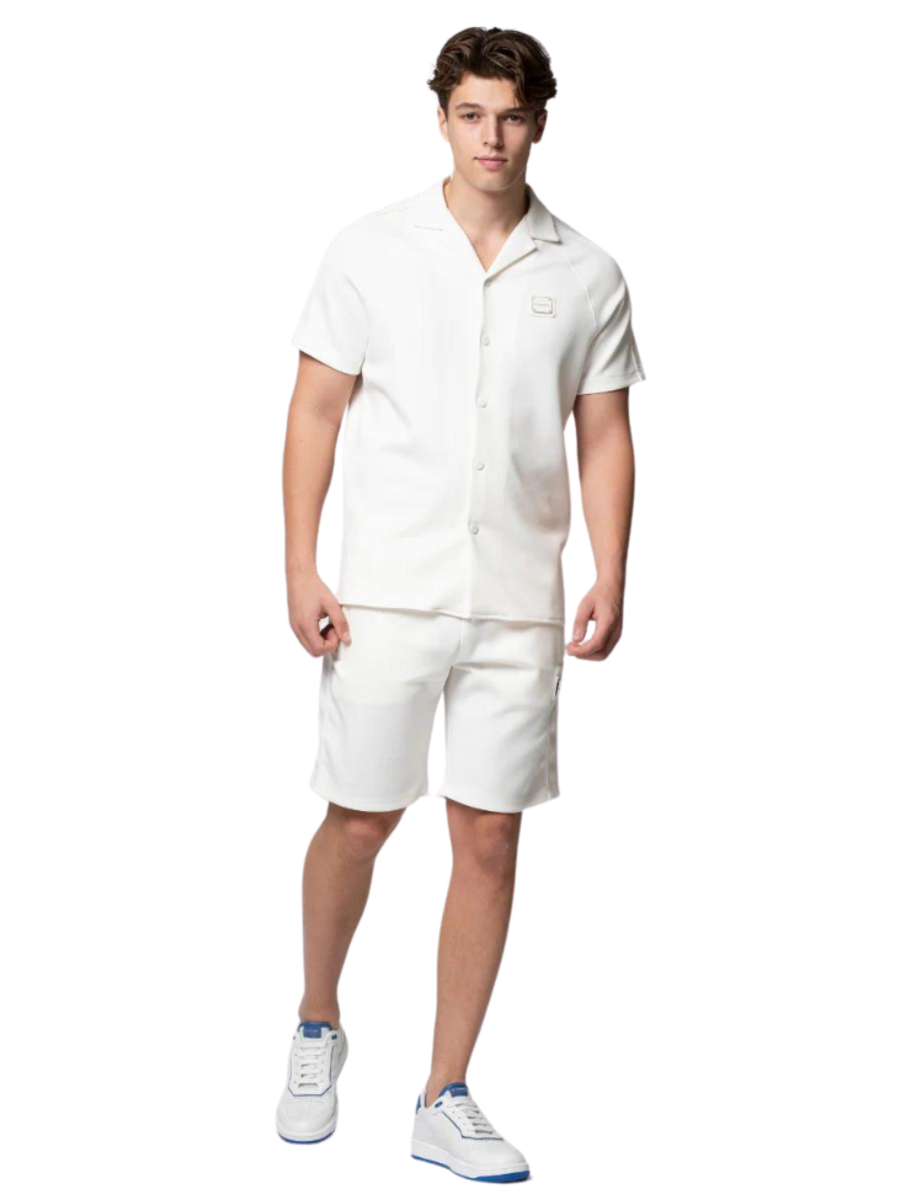 My Brand My Brand MB Essential Pique Short Combi-set - White