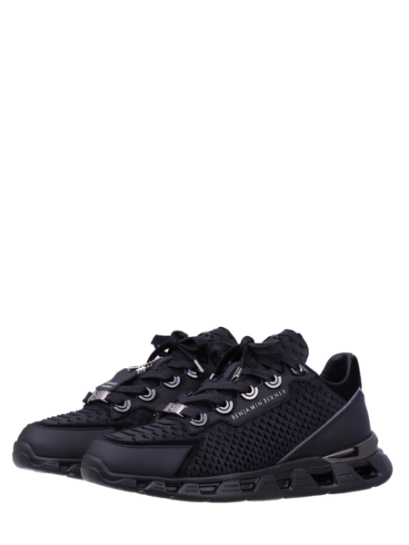 Benjamin Berner Benjamin Berner Razor High-Tech Python Cutt Matt Nappa Sneaker - Black