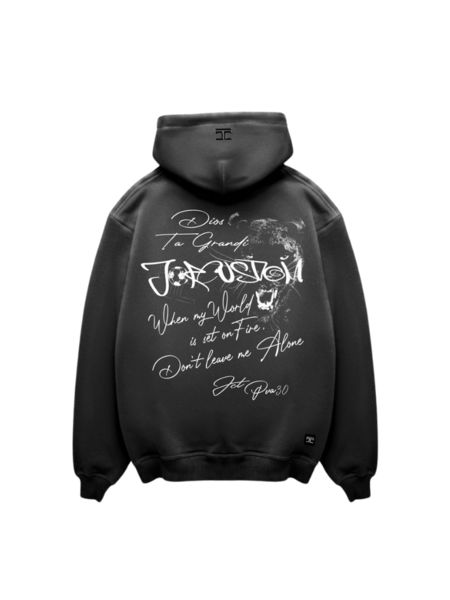 JorCustom JorCustom Panther Oversized Hoodie - Acid Grey