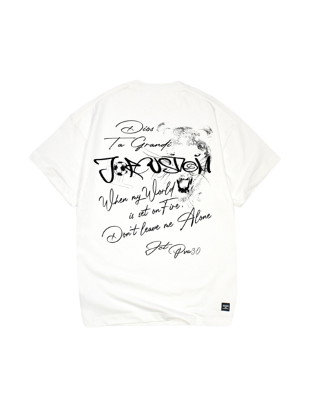 JorCustom Panther Loose Fit T-Shirt - White