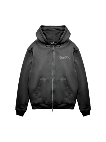 JorCustom JorCustom Panther Zipped Hoodie - Acid Grey