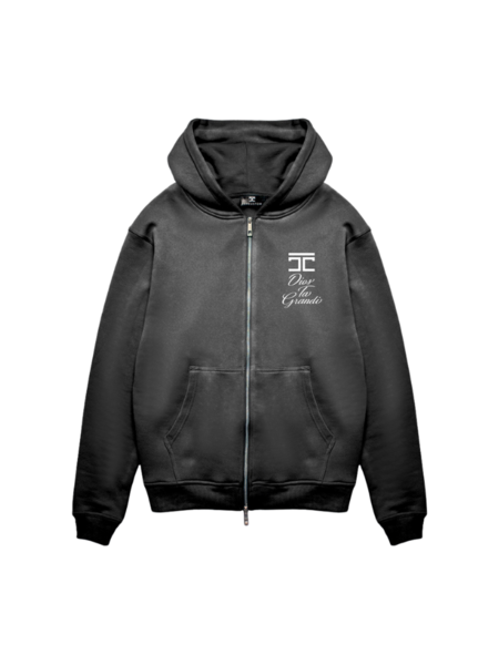 JorCustom JorCustom Grandi Zipped Hoodie - Acid Grey