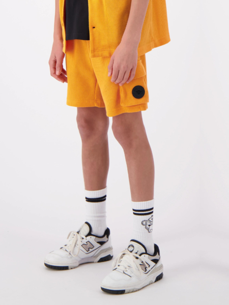 Black Bananas Kids JR. Waffle Shorts - Orange