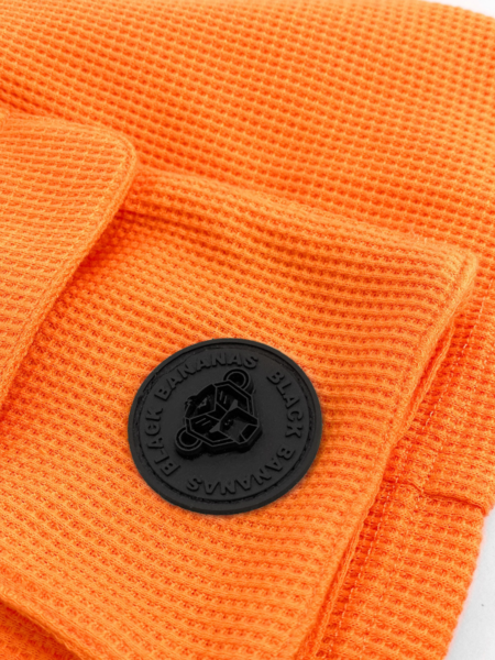 Black Bananas Black Bananas Kids Waffle Shorts - Orange