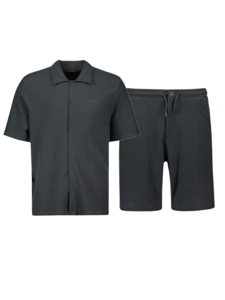 Airforce Woven Short Combi-set - Gun Metal