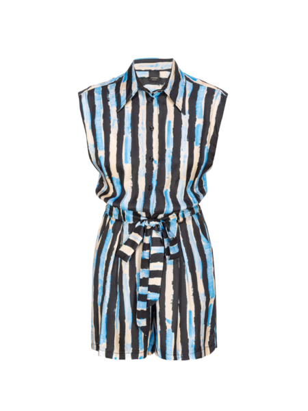 Pinko Pinko Tempesta Playsuit - Black/Butter/Light Blue