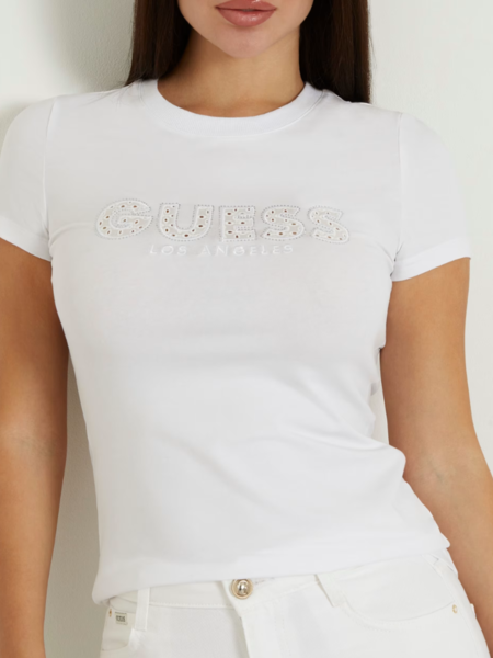 Guess Guess CN Sangallo Tee - Pure White