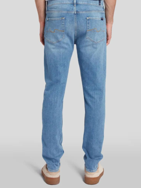 7 For All Mankind 7 For All Mankind Slimmy Tapered Stretch Tek Unbroken - Light Blue