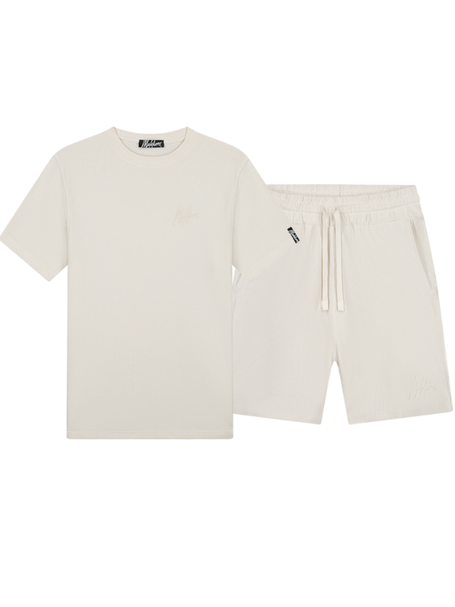 Malelions Malelions Signature Waffle Combi-set - Off White