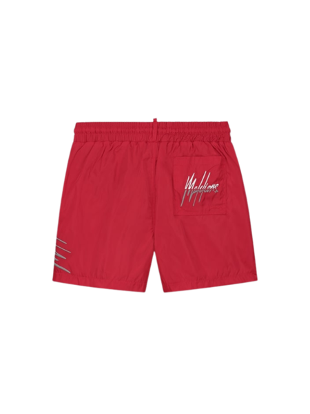 Malelions Malelions Split Swimshort - Red/Grey