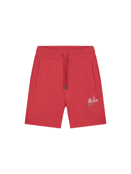 Malelions Split Shorts - Red/Grey