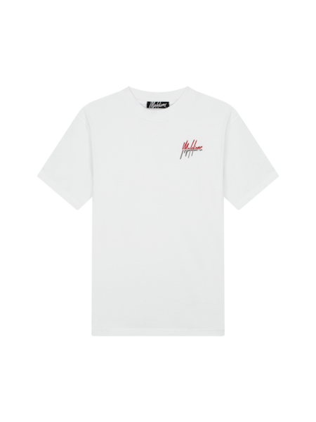 Malelions Malelions Split T-Shirt - White/Red