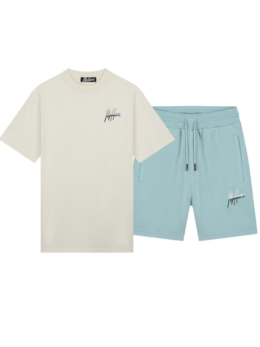 Malelions Malelions Split Combi-set - Light Blue/Off White