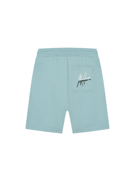 Malelions Malelions Split Shorts - Light Blue/Off White