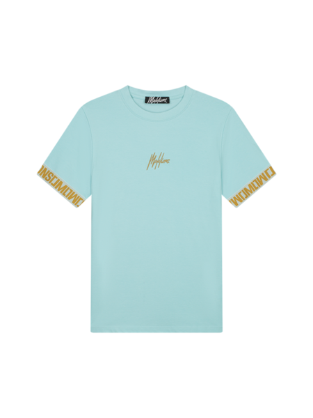 Malelions Malelions Venetian T-Shirt - Light Blue/Gold