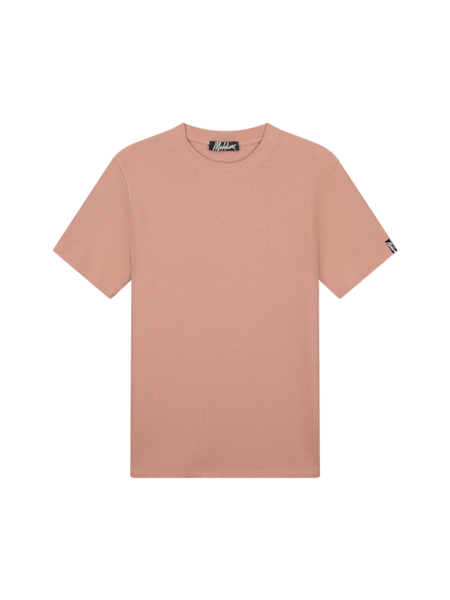 Malelions Signature Waffle T-Shirt - Light Mauve