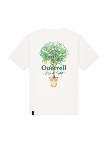 Quotrell Quotrell Women Limone T-Shirt - Off White/Green