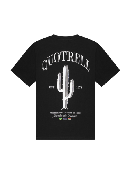 Quotrell Quotrell Cactus T-Shirt - Black/White