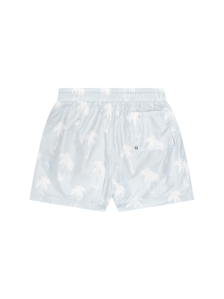 Quotrell Quotrell Palm Swimshort - Light Blue/White