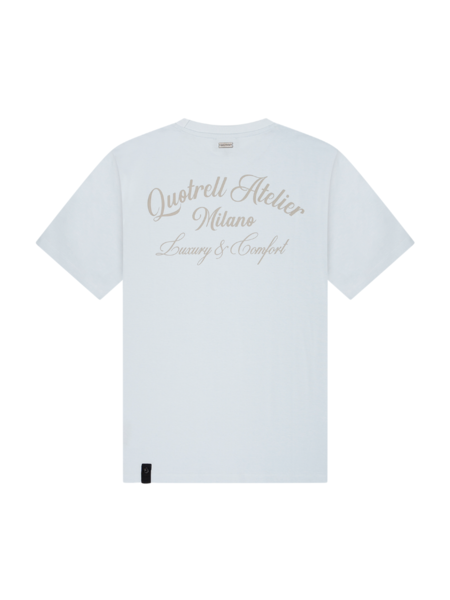 Quotrell Atelier Milano T-Shirt - Light Blue/Grey